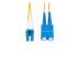 SMLCSC-OS2-3M - StarTech.com 3m (10ft) LC to SC (UPC) OS2 Single Mode Duplex Fiber Optic Cable, 9/125µm, Laser Optimized, 10G, Bend Insensitive, Low Insertion Loss - Front