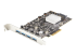 PEXUSB314A2V2 - StarTech.com 4-Port USB PCIe Card - Left-angle