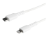 RUSBCLTMM1MW - StarTech.com (1m) Durable White USB-C to Lightning Cable, Heavy Duty Rugged Aramid Fiber USB Type A to Lightning Charger/Sync Power Cord, Apple MFi Certified iPad/iPhone 12 Pro Max - Right-angle