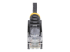 N6PAT50CMBKS - StarTech.com 50cm Slim LSZH CAT6 Ethernet Cable, 10 Gigabit Snagless RJ45 100W PoE Patch Cord, CAT 6 10GbE UTP Network Cable w/Strain Relief, Black, Fluke Tested/ETL/Low Smoke Zero Halogen - Close up