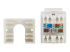N238-001-WH-6A - Eaton Tripp Lite Series Cat6a 110-Style Punchdown RJ45 Keystone Jack, White, TAA - Inside