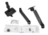 45-241-224 - Ergotron LX - Mounting kit (articulating arm, desk clamp mount, grommet mount, 8" pole) - Left-angle