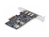 PS4C3IA3-USB-C-CARD - Startech 5-Port USB PCIe Card, USB 3.2 10Gbps, PCI Express Card with 4x USB-C Ports, 1x USB-A Internal Port, USB PCIe Controller Card, Windows/macOS/Linux - Back