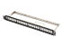 N062-024-KJ-SH - Eaton Tripp Lite Series 24-Port 1U Rack-Mount Shielded Blank Keystone/Multimedia Patch Panel, RJ45 Ethernet, USB, HDMI, Cat5e/6 - Right-angle