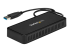 USBA2DPGB - StarTech.com USB 3.0 Mini Dock, Dual Monitor USB-A Docking Station w/ DisplayPort 4K 60Hz Video & Gigabit Ethernet, 1ft (30cm) Cable, Portable USB 3.1 Gen 1 Type-A Laptop Adapter, 4K Dock - Left-angle