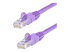 N6PATCH75PL - StarTech.com 75ft CAT6 Ethernet Cable, 10 Gigabit Snagless RJ45 650MHz 100W PoE Patch Cord, CAT 6 10GbE UTP Network Cable w/Strain Relief, Purple, Wiring is UL Certified/TIA - Close up