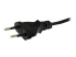 PXT101NBEU - StarTech.com 2m (6ft) Laptop Power Cord, EU Plug to C7, 2.5A 250V, 18AWG, Notebook / Laptop Replacement AC Power Cord, Printer/Power Brick Cord, Europlug to IEC 60320 C7 - Close up