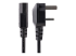 BS13U-1M-POWER-LEAD - StarTech.com 3ft (1m) UK Computer Power Cable, BS 1363 to C13 Power Cord, 18AWG, 10A 250V, Black Replacement AC Power Cord, Monitor Power Cable, BS 1363 to IEC 60320 C13 Kettle Lead - Close up