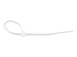 CBMZT4N - Startech 10cm(4") Cable Ties, 2mm(1/16") wide, 22mm(7/8") Bundle Diameter, 8kg(18lb) Tensile Strength, Nylon Self Locking Zip Ties with Curved Tip, 94V-2/UL Listed, 100 Pack, White - Top