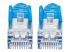 735315 - Intellinet Network Patch Cable, Cat6, 1m, Blue, Copper, S/FTP, LSOH / LSZH, PVC, RJ45, Gold Plated Contacts, Snagless, Booted, Lifetime Warranty, Polybag - Close up
