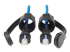 N200P-033BL-IND - Eaton Tripp Lite Series Industrial Cat6 UTP Ethernet Cable (RJ45 M/M), 100W PoE, CMR-LP, IP68, Blue, 33 ft. (10.05 m) - Close up