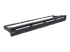 720427 - Intellinet Patch Panel, Blank, 1U, 24-Port, Black - Left-angle