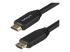 HDMM3MLP - StarTech.com 10ft (3m) HDMI 2.0 Cable with Gripping Connectors, 4K 60Hz Premium Certified High Speed HDMI Cable with Ethernet, HDR10, 18Gbps, HDMI Video Cord for Monitor/TV, M/M, Black - Right-angle