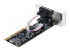 PCI2S5502 - StarTech.com 2-Port PCI RS232 Serial Adapter Card, PCI Serial Port Expansion Controller Card, PCI to Dual Serial DB9 Card, Standard (Installed) & Low Profile Brackets, Windows/Linux - Top