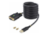 1P10FFCN-USB-SERIAL - StarTech.com 10ft (3m) USB to Null Modem Serial Adapter Cable, Interchangeable DB9 Screws/Nuts, COM Retention, USB-A to RS232, FTDI, Level-4 ESD Protection, Windows/macOS/ChromeOS/Linux - Right-angle