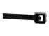 CBMZT6B - Startech 15cm(6") Cable Ties, 3mm(1/8") wide, 39mm(1-3/8") Bundle Diameter, 18kg(40lb) Tensile Strength, Nylon Self Locking Zip Ties with Curved Tip, 94V-2/UL Listed, 100 Pack, Black - Close up