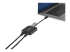 USB32000SPT - StarTech.com USB 3.0 to Dual Port Gigabit Ethernet Adapter w/ USB Port - Left-angle