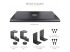 KEYBOARD-TRAY-CLAMP1 - StarTech.com Under-Desk Keyboard Tray, Clamp-on Keyboard Holder, Supports up to 12kg (26.5lb), Sliding Keyboard and Mouse Drawer with C-Clamps, Height Adjustable Keyboard Tray - Front