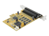 PEX8S1050 - StarTech.com 8-Port PCI Express RS232 Serial Adapter Card, PCIe RS232 Serial Card, 16C1050 UART, Multiport Serial DB9 Controller/Expansion Card, 15kV ESD Protection, Windows & Linux - Back