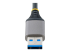 5G3AGBB-USB-A-HUB - StarTech.com 3-Port USB Hub with Ethernet, 3x USB-A Ports, Gigabit Ethernet RJ45, USB 3.0 5Gbps, Bus-Powered, USB Hub w/ GbE and 1ft/30cm Long Cable, Portable Laptop USB Hub - Close up