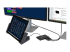 MSTDP124DP - StarTech.com 4-Port Multi Monitor Adapter, DisplayPort 1.2 MST Hub, 4x 1080p, Video Splitter for Extended Desktop Mode on Windows PCs Only, DP to Quad DP Monitors MST Hub - Left-angle