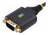 2P1FFC-USB-SERIAL - StarTech.com 2ft (60cm) 2-Port USB to Serial Adapter Cable, Interchangeable DB9 Screws/Nuts, COM Retention, USB-A to DB9 RS232, FTDI, Level-4 ESD Protection, Windows/macOS/ChromeOS/Linux - Close up