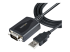 1P3FPC-USB-SERIAL - StarTech.com 3ft (1m) USB to Serial Cable with COM Port Retention, DB9 Male RS232 to USB Converter, Straight Through USB to Serial Adapter for PLC/Printer/Scanner - Right-angle