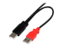 USB2HAUBY3 - StarTech.com 3 ft. (0.9 m) USB to Micro USB Cable With Power Delivery - Close up
