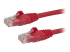 N6PATC7MRD - Startech 7m CAT6 Ethernet Cable, 10 Gigabit Snagless RJ45 650MHz 100W PoE Patch Cord, CAT 6 10GbE UTP Network Cable w/Strain Relief, Red, Wiring is UL Certified/TIA - Right-angle