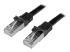 N6SPAT5MBK - StarTech.com 5m CAT6 Ethernet Cable, 10 Gigabit Shielded Snagless RJ45 100W PoE Patch Cord, CAT 6 10GbE SFTP Network Cable w/Strain Relief, Black, Fluke Tested/Wiring is UL Certified/TIA - Right-angle