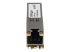 SFPC1110 - Startech Cisco SFP-GE-T Compatible SFP Module, 1000BASE-T, SFP to RJ45 Cat6/Cat5e, 10/100/1000 Mbps, RJ-45 (Copper) 100m, Cisco IE3400, IE3300, IE3200, 1000MbE Mini GBIC Transceiver - Left side