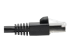 N262-003-BK - Eaton Tripp Lite Series Cat6a 10G Snagless Shielded STP Ethernet Cable (RJ45 M/M), PoE, Black, 3 ft. (0.91 m) - Left side