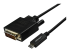CDP2DVI3MBNL - StarTech.com 10ft (3m) USB C to DVI Cable, 1080p (Single Link) USB Type-C (DP Alt Mode HBR2) to DVI-Digital Video Adapter Cable, Thunderbolt 3 Compatible, Laptop to DVI Monitor/Display - Right-angle