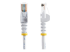 45PAT50CMWH - Startech 0.5m White Cat5e / Cat 5 Snagless Ethernet Patch Cable 0.5 m - Multi-angle