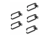 CMHOOK1UN5PK - StarTech.com 5-Pack 1U Vertical Cable Management D-Ring Hooks, Cable Manager For 19" Server Racks/Cabinets, Network Rack Wire Organizers, Cable Guide Rings - Right-angle