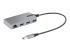 5G3AGBB-USB-A-HUB - StarTech.com 3-Port USB Hub with Ethernet, 3x USB-A Ports, Gigabit Ethernet RJ45, USB 3.0 5Gbps, Bus-Powered, USB Hub w/ GbE and 1ft/30cm Long Cable, Portable Laptop USB Hub - Left-angle