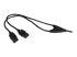 PXT101YUK - StarTech.com 6ft (2m) UK Computer Power Cable Y Splitter, 18AWG, BS 1363 to 2x C13 Power Cord, 10A 250V, Replacement AC Power Cord, Monitor Power Cable, BS 1363 to 2x IEC C13 Kettle Lead - Close up
