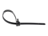 CBMZTRB10BK - Startech 10"(25cm) Reusable Cable Ties, 1/4"(7mm) wide, 2-1/2"(65mm) Bundle Dia. 50lb(22kg) Tensile Strength, Releasable Nylon Ties, Indoor/Outdoor, 94V-2/UL Listed, 100 Pack, Black - Top