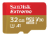 SDSQXAF-032G-GN6AA - SanDisk Extreme - flash memory card - Front