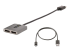 MST14DP122DP - Startech 2-Port DisplayPort MST Hub, Dual 4K 60Hz, DP to 2x DisplayPort Monitor Adapter, DP 1.4 Multi-Monitor Video Adapter w/ 1ft Built-in Cable, USB Powered, Windows Only - Left-angle