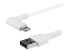 RUSBLTMM1MWR - StarTech.com 3ft (1m) Durable USB A to Lightning Cable, White 90° Right Angled Heavy Duty Rugged Aramid Fiber USB Type A to Lightning Charging/Sync Cord, Apple MFi Certified, iPhone 12 Pro - Right-angle