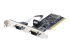 PCI2S5502 - StarTech.com 2-Port PCI RS232 Serial Adapter Card, PCI Serial Port Expansion Controller Card, PCI to Dual Serial DB9 Card, Standard (Installed) & Low Profile Brackets, Windows/Linux - Left-angle
