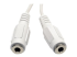 P313-06N-WH - Eaton Tripp Lite Series 3.5mm Mini Stereo Cable adapter Y Splitter for Speakers and Headphones (M to 2x F) White, 6-in. (15.24 cm) - Close up