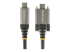 USB31CCSLKV1M - StarTech.com 3ft 1m Side Screw Locking USB C Cable 10Gbps, USB 3.1/3.2 Gen 2 Type-C Cable, 100W (5A) Power Delivery Charging, DP Alt Mode, Dual Screw Lock, USB-C to C Cord, Charge/Sync - Front