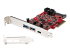 PEXUSB312A1C1H - StarTech.com 5-Port USB PCIe Card, 10Gbps USB 3.1 Gen 2 PCIe Card w/ 1x USB-C & 2x USB-A, 1x 2 Port IDC (Internal 5Gbps USB Header Expansion), USB C PCIe Card, PCI Express USB Controller - Right-angle