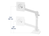 45-669-216 - Ergotron NX - Mounting kit (arm assembly, attachment hardware, base, pole, pivot) - Right-angle