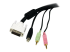 USBDVI4N1A6 - StarTech.com 6 ft 4-in-1 USB DVI KVM Cable with Audio and Microphone - Close up