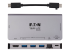 U442-DOCK5D-GY - Eaton Tripp Lite Series USB C Docking Station USB Hub 4k w/ HDMI, Gbe Gigabit Ethernet, SD Card Reader, PD Charging - Multi-angle