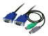 SVECON6 - StarTech.com 3-in-1 Ultra Thin PS/2 KVM Cable - Right-angle