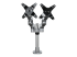 ARMDUALPS - StarTech.com Desk Mount Dual Monitor Arm, Premium Articulating Monitor Arm, up to 27" VESA Mount Displays, Height Adjustable Monitor Mount, Rotating/Swivel/Tilt, Desk Clamp/Grommet, Silver - Front